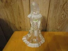 Fenton White Carnival Glass Bridesmaid Figurine Signed!