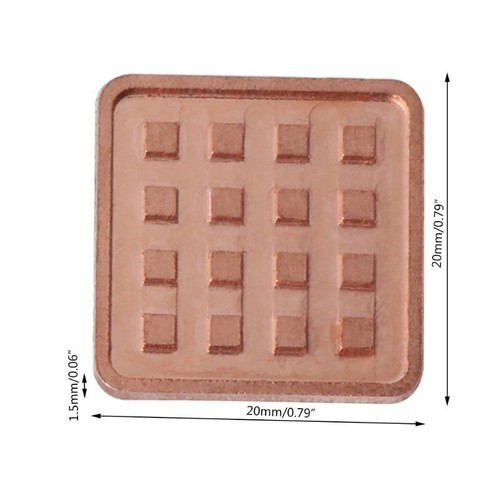 Memory Heat Sink 5 Pieces with Adhesive All Copper Memory Radiator for Cooling - Afbeelding 5 van 9
