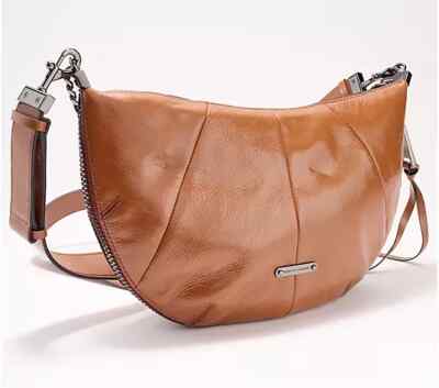 Rebecca Minkoff Zip Around Leather Crossbody-Rocher-NEW-A617481 | eBay