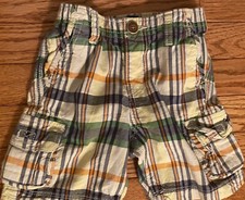 Baby Gap Boys Size 12-18 Months Striped Cargo Shorts - EUC
