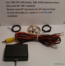 Ten-Tec 229 238 Antenna Tuner lighting bulb lamp stretch cord solution MUST SEE!