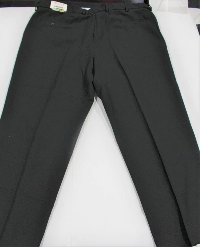 5-Pack of New Pair of Edwards Men's Black Woven Polyester Dress Pants 46UL - Image 2 of 4