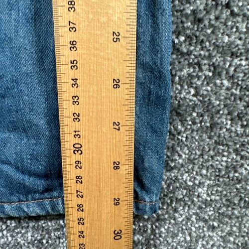 Eddie Bauer Jeans Womens W36 L29 Blue Denim Straight Leg Stretch Regular Fit Zip - Picture 13 of 15