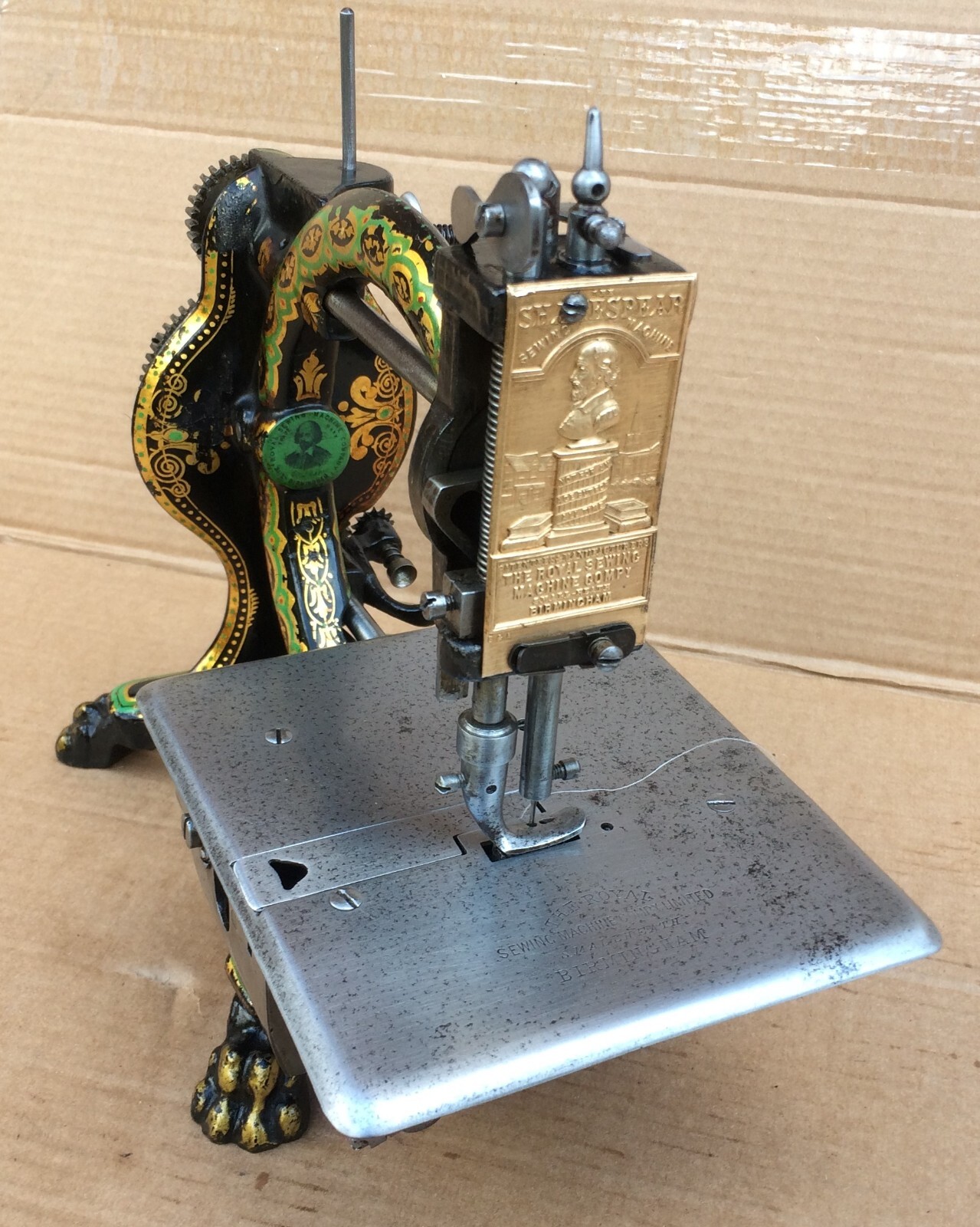 The Shakespear Antique Sewing machine head only eBay