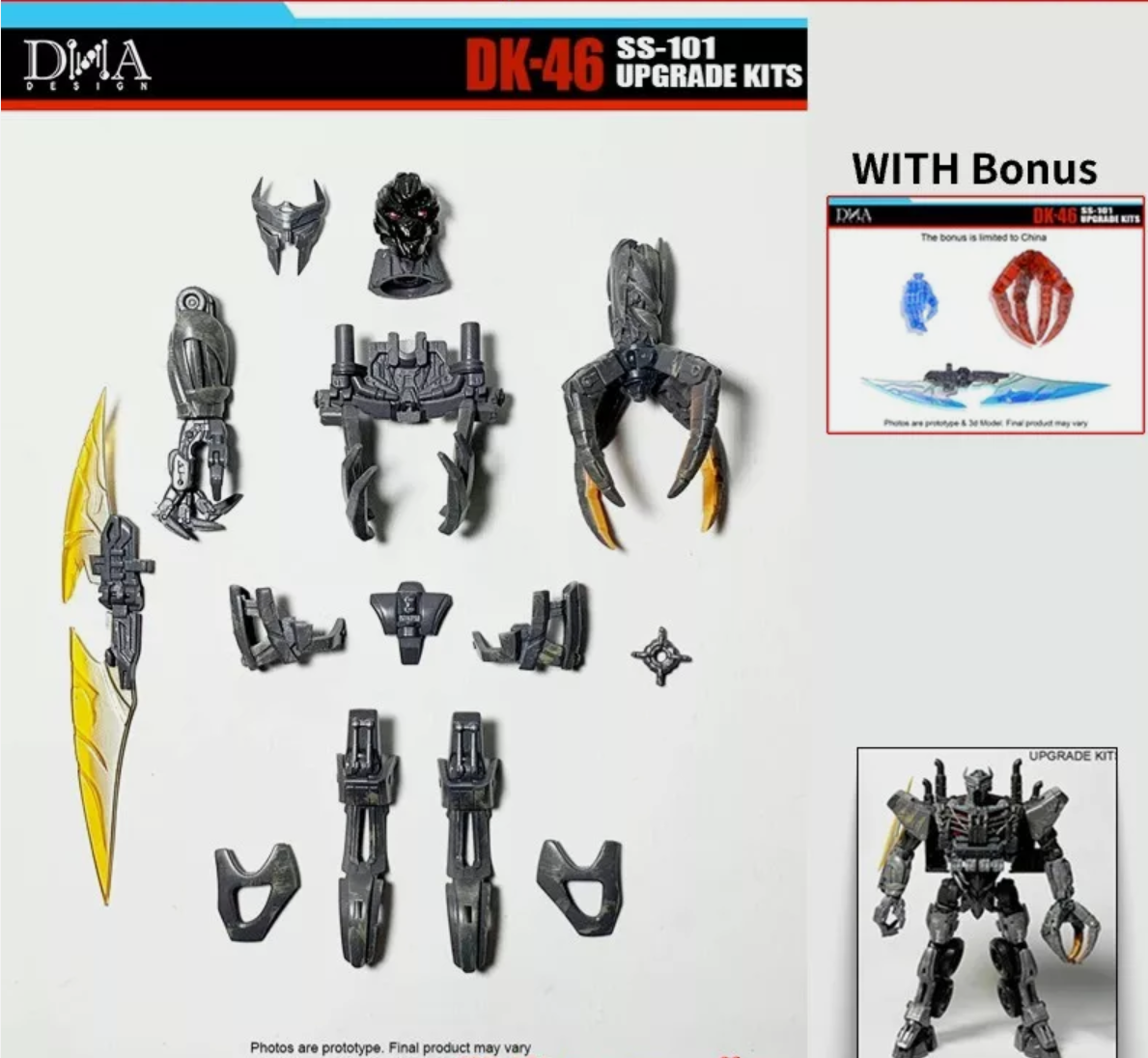 dna dk-46 スカージ アドオン トランスフォーマー NEW DNA DK-46 Replenish Upgrade Kit For SS101 Scourge WITH