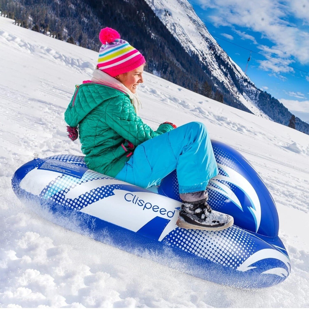 CLISPEED Invierno Trineo de Nieve Herramienta de Patinaje Trineo de Nieve Niño Círculo de Arrastre Inflable