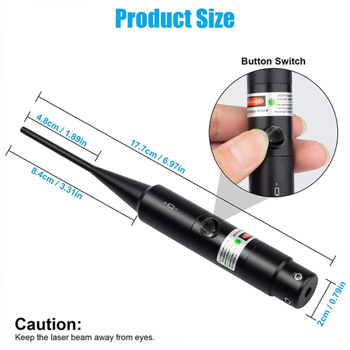Green Dot Laser Bore Sight .22 - .50 Collimator Boresighter for Hunting Rifle - Picture 5 of 12