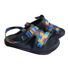 NEW Chaco Childrens Chillos Sport Sandal Slip On Black Tie Dye Size 3 NWT