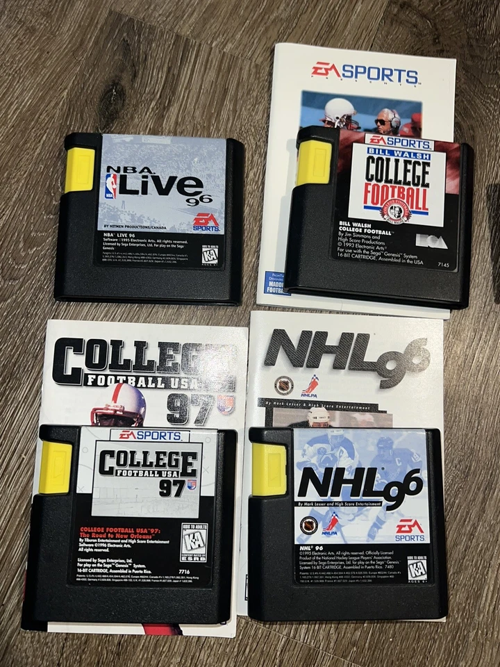 11 GAME SEGA GENESIS LOT 10 W/manuals, Madden, NBA Jam, NHL, College Football - Image 4 of 4