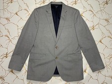 J.Crew Ludlow Men Gray Blazer Single Breasted 2 Buttons Jacket Size 42R Medium