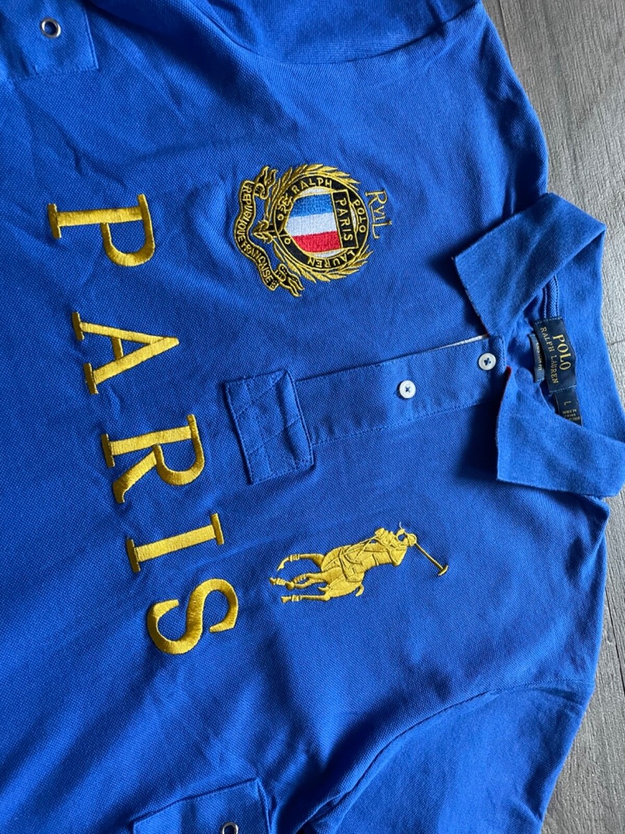 Polo Ralph Lauren Polo T-Shirt Paris France #5 Big Pony Luxury PRL