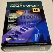 Gigasampler LE by Nemesy Vintage for Windows SAMPLER. RARE. Early PC soft synth.