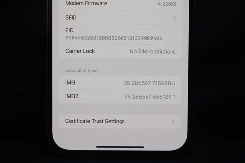 Apple iPhone 13 Pro Max - 256 GB - A2484 - Graphite (Unlocked) READ Description - Zdjęcie 3 z 11