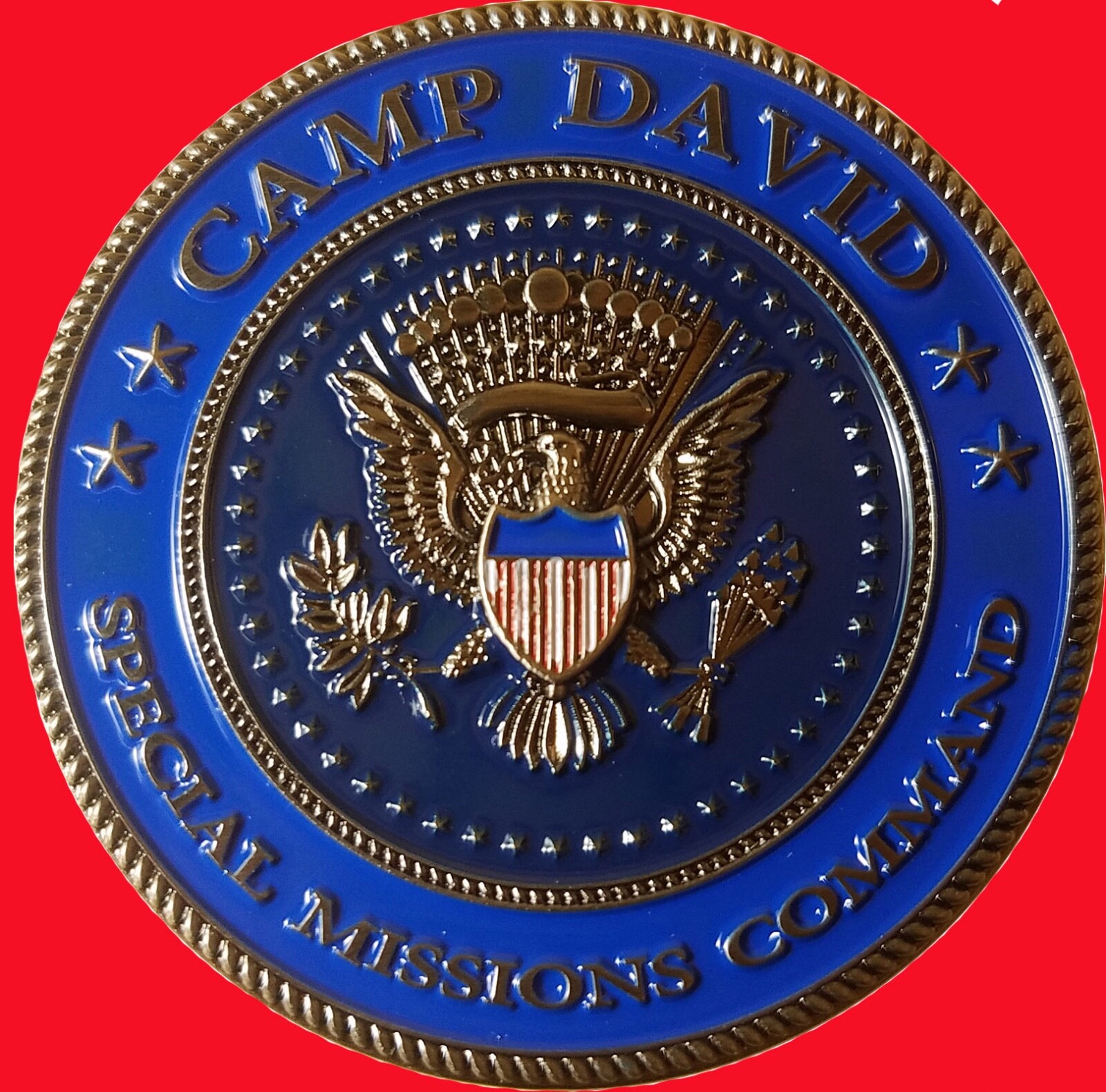 CAMP DAVID PRESIDENTIAL RETREAT SPECIAL MISSIONS COMMAND CHALLENGE COIN ...