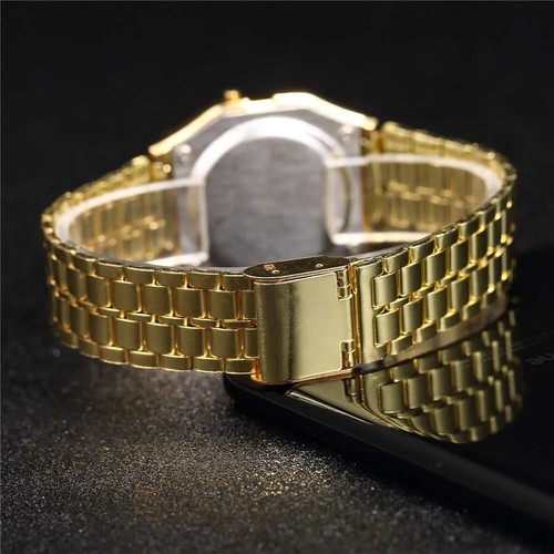 Luxury LED Digital Watch for Men - Stainless Steel Electronic Wristwatch - Picture 6 of 10