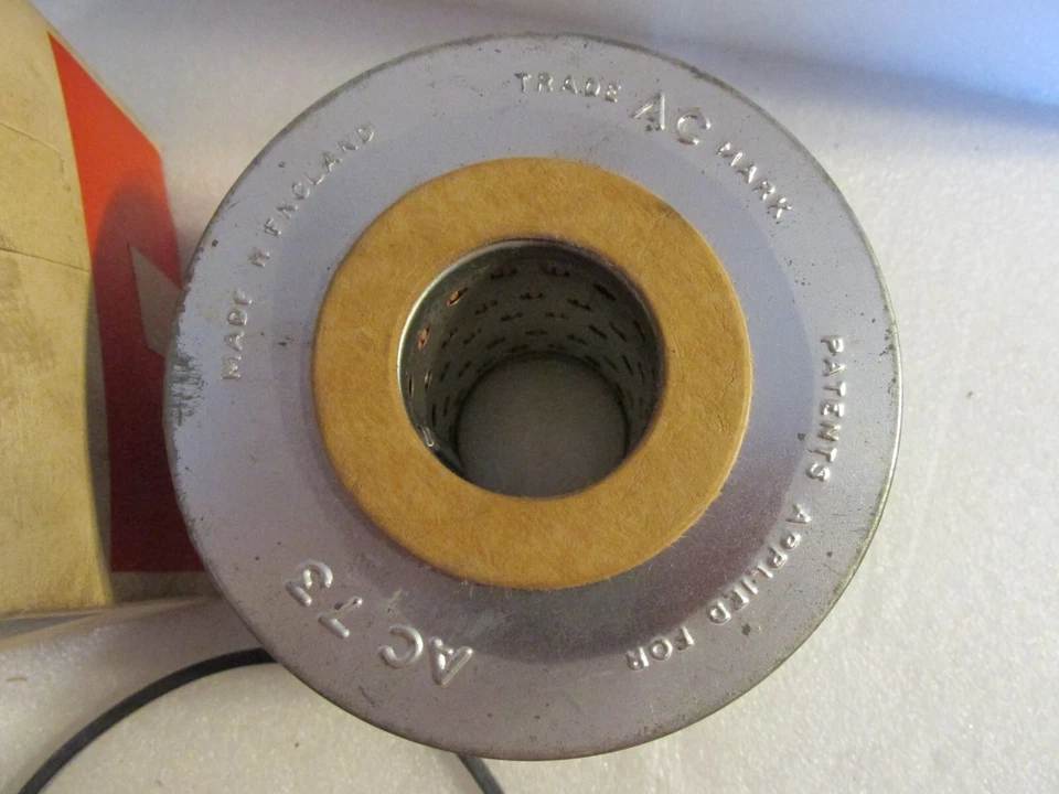 Filtro de aceite de motor vintage NOS AC 73 para Wix 51313 Triumph 1967-1976 2,5 2,0 Foto 3 de 4