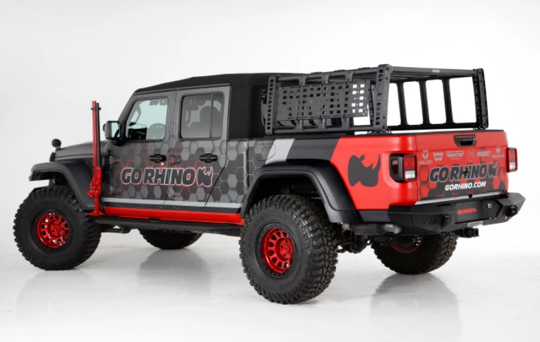 Go Rhino Overland Xtreme 机架横轨适用于 20-22 吉普角斗士 5950000T-02 — 第 2/4 张图片