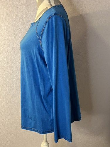 Top LOGO PRINCIPIOS THE TEE Azul Turquesa Bordado Trabajo O Casualcore Talla L - Imagen 3 de 9