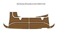 2010 Sea Ray 350 Sundancer Swim Platform Pad Boat EVA Foam Teak Deck Floor Mat