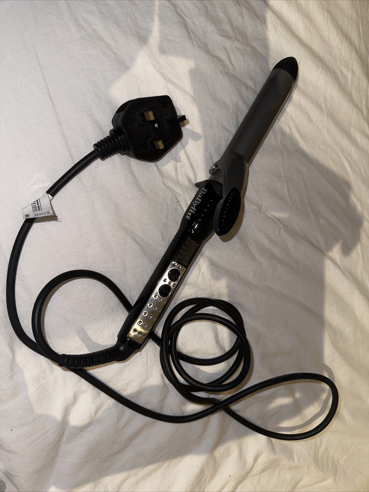 F48f Babyliss F48F Black & Grey Digital Electric Hair Tongs Curler Waver ...