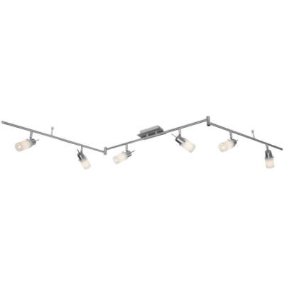 LED Deckenleuchte Schiene Spot MAX nickelfarben 6 x LEDs 24W Just Light