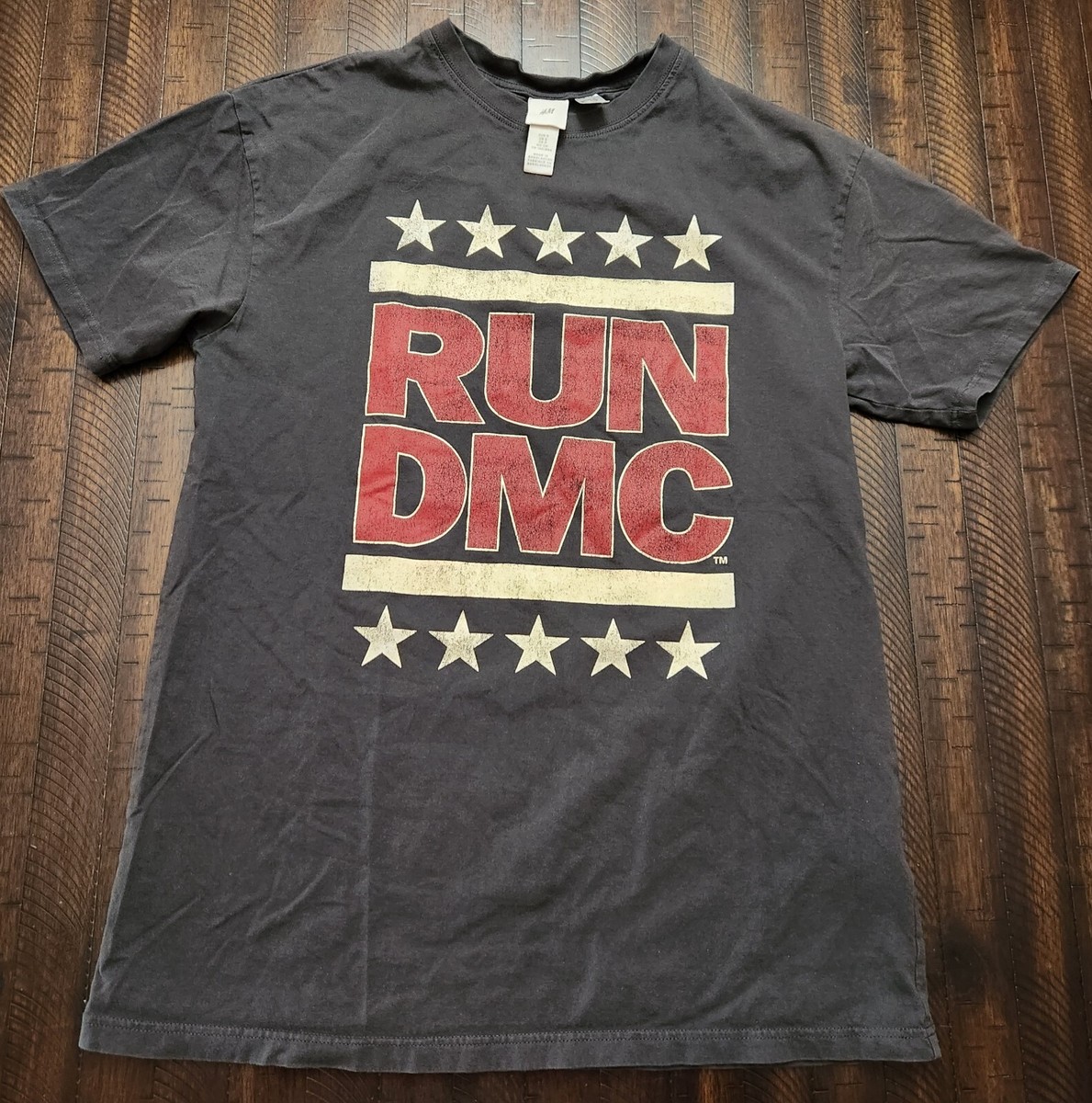 H&M Run DMC Tshirt Mens Small Gray