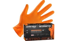 SAS Safety Astro-Grip Orange Nitrile Gloves, 7 mil Thick, 1000/Cs (M-2XL)