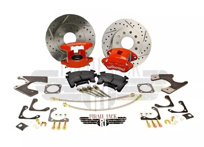 Universal GM 10/12 Bolt Rear Disc Conversion w/ Red Wilwood Calipers