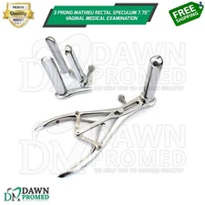 Mathieu Anal Speculum 3 Prongs 7.75" Dilation Rectal Exam Medical Inst German Gr