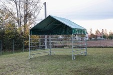 capannina ombreggiante da paddok per cavalli, interamente zincata a caldo 