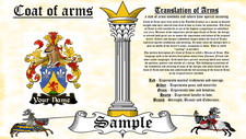 Laeutner-Lyghtner COAT OF ARMS HERALDRY BLAZONRY PRINT