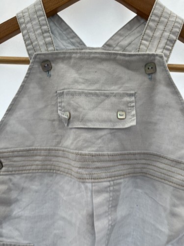 baby boys Tutto Piccolo dungarees 12 Mths Pale Blue Linen Blend Shorts Kids - Picture 2 of 12