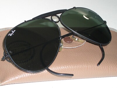 CIRCA 1980's VINTAGE B&L RAY-BAN BLACK TOP-GUN G15