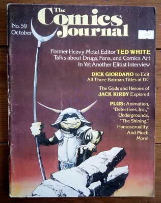 THE COMICS JOURNAL 59, TED WHITE, FANTAGRAPHICS, OCTOBER 1980