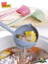 2-in-1 Soup Ladle with Strainer - Multipurpose Kitchen Utensil for Cooking
