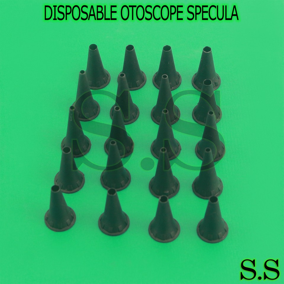 Lot De 10 Spéculums D'Otoscope Jetables Avec Tube - Diamètres 2.5mm Et 3.5mm - Pour Examen Médical (Marque CYNAMED USA)