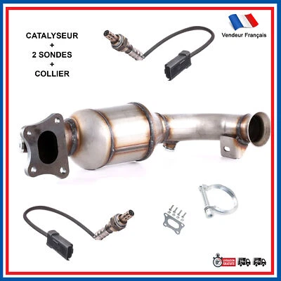 Catalyseur Kat + Sonde pour Peugeot 108 208 301 308 II Citroen C1 C3 C4 1.2 VTI - Photo 1/4