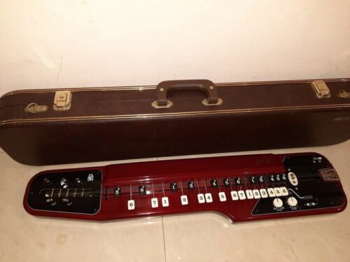 SUZUKI RAN (蘭) Soprano Red Electric Taishogoto with Hard Case (#138A/B) - Picture 1 of 7