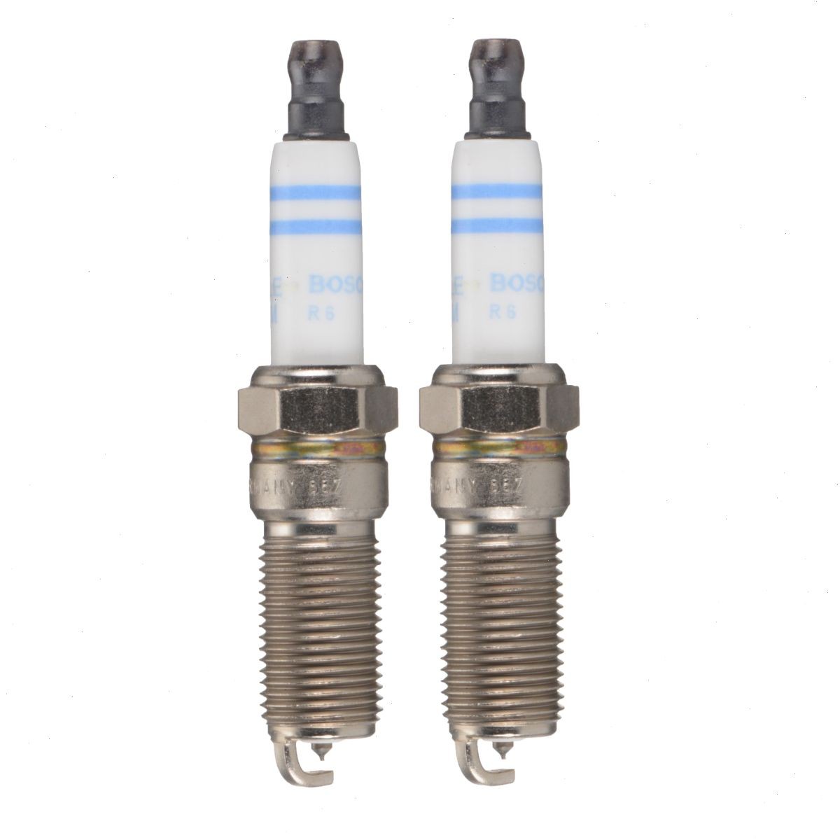2 pc Bosch 96301 Double Iridium Spark Plugs for 96329 Ignition Wire zv