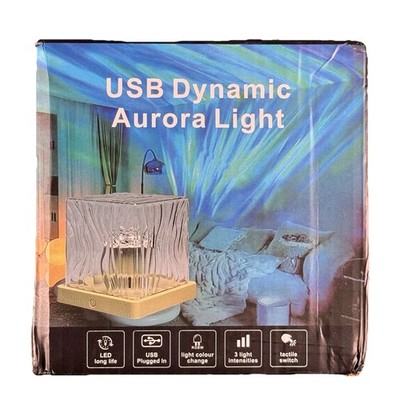 USB Dynamic Aurora Night Light LED Color Changing Touch Lamp USB Powered