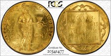 Netherlands 1928 Wilhelmina I Gold Ducat PCGS MS63 Uncirculated BU