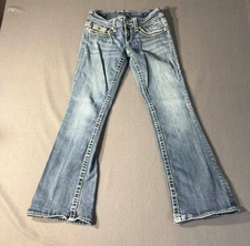 VIGOSS The New York Slim Boot Low Rise Denim Jeans Women's Size 3/4 (28x27.5)