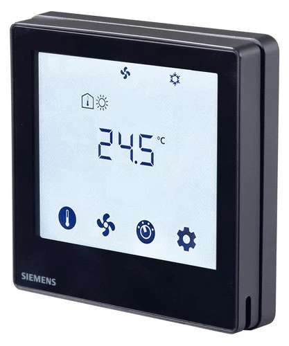 SIEMENS KNX FLUSH MOUNT ROOM THERMOSTAT TOUCH, S55770-T429 - RDF800KN/VB (NS)
