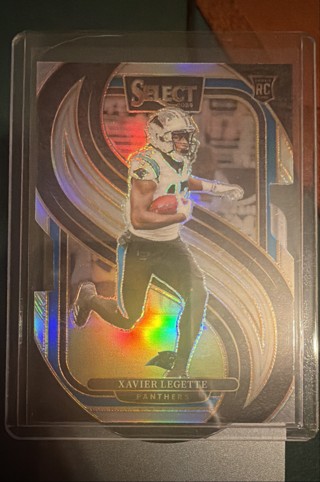 2024 Panini Select - Premier Level Xavier Legette #101 Silver Prizm Die-Cut (RC)
