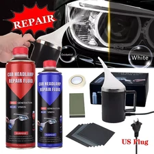 Headlight Restoration Kit Liquid Set Car Repair Polishing Kit Headlight Cleaning
