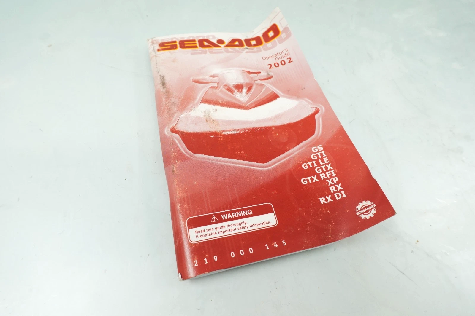2002 Sea-Doo GS GTI GTX XP RX OEM Operator's Guide Manual 219000145