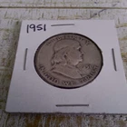 1951 Franklin Half Dollar Silver