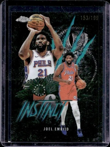 2025 Topps Chrome Joel Embiid Refractors Aqua (RAW)