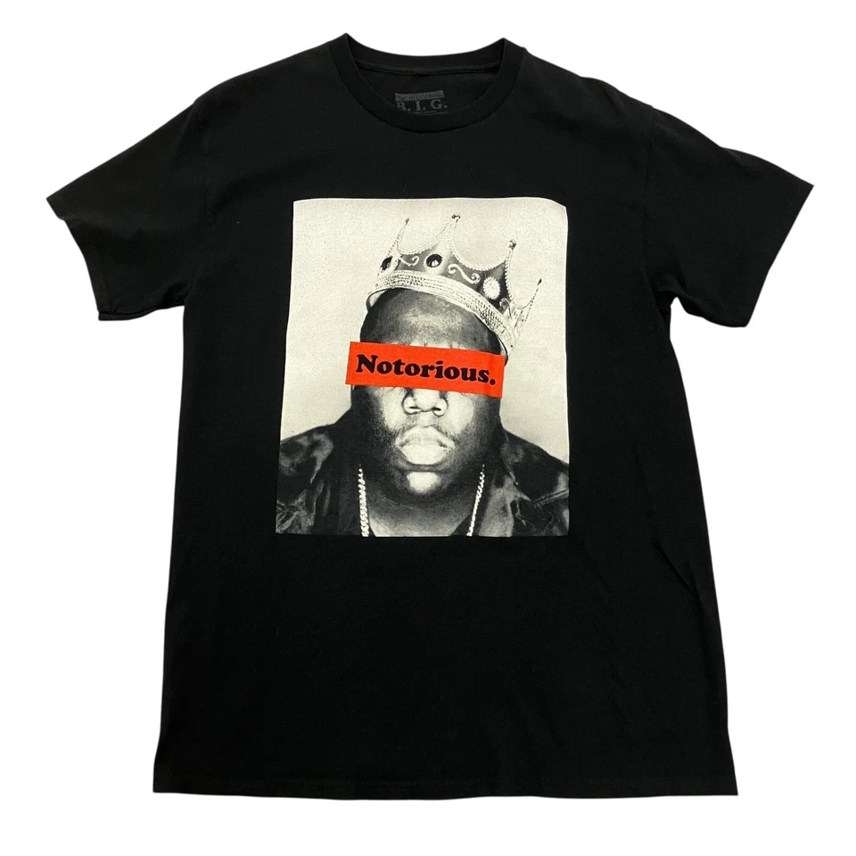 Notorious BIG T-Shirt Black Mens M Short Sleeve Hip Hop Rap Music