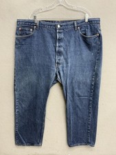 VTG 80s 90s Levi’s 501xx Button Fly Made in USA Raw Denim Jeans Sz 48x30 (45x27)